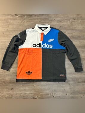 Adidas Originals x All Blacks size XL Rugby Polo Multi-color. KG4638.